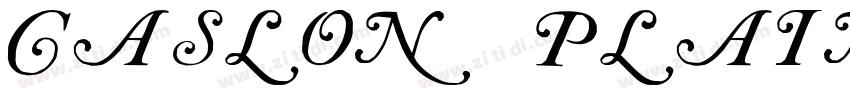 Caslon Plain字体转换 Caslon Plain字体转换